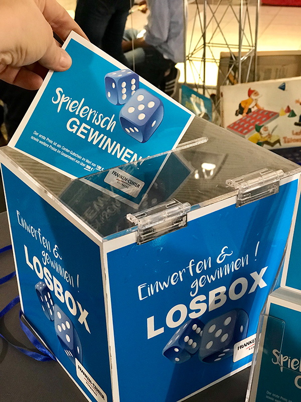 Gewinnspiel Losbox